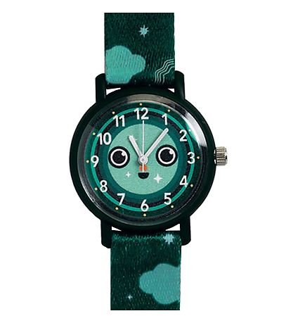Djeco Armbåndsur - Montre Night - Sort/grøn