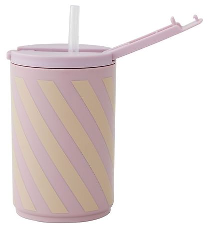 Design Letters Kop m. Sugerør - Kids - 330 ml - Lavendel St Design Letters Kop m. Sugerør - Kids - 330 ml - Lavendel St
