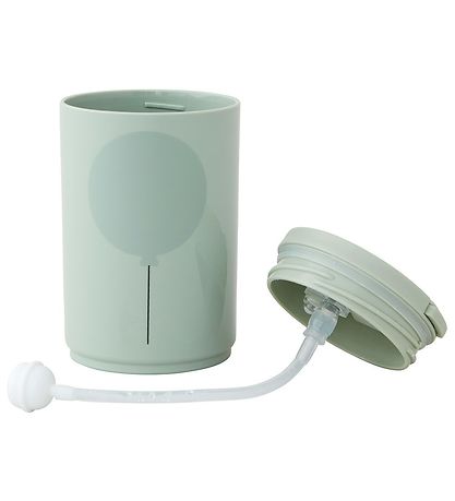 Design Letters Kop m. Sugerør - Kids - 330 ml - Green Ballo