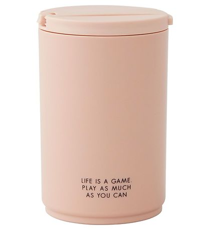 Design Letters Kop m. Sugerør - Kids - 330 ml - Pudderrosa Ballo