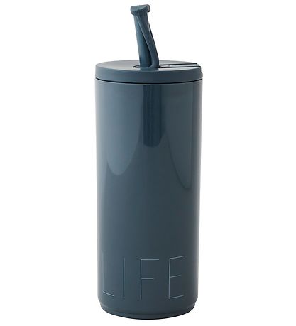 Design Letters Cup w. Straws - 500 mL. - Travel - Royal