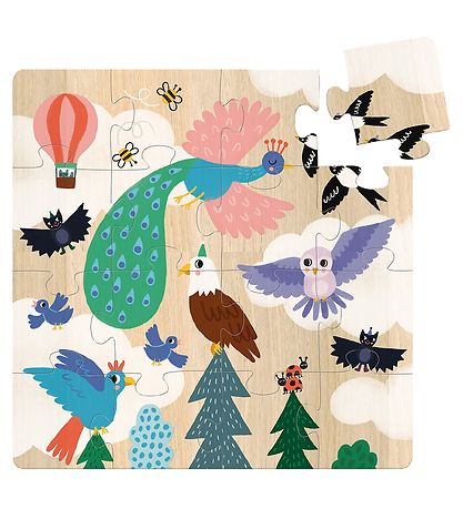 Vilac Puslespil - 3x16 Brikker - I Luften, I Vandet og På Jorden Vilac Puslespil - 3x16 Brikker - I Luften, I Vandet og På Jorden