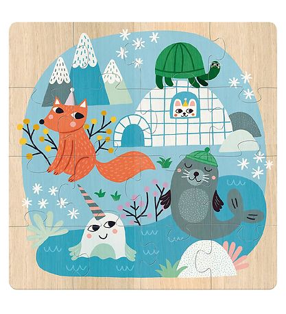 Vilac Puslespil - 3x16 Brikker - Dyr Vilac Puslespil - 3x16 Brikker - Dyr
