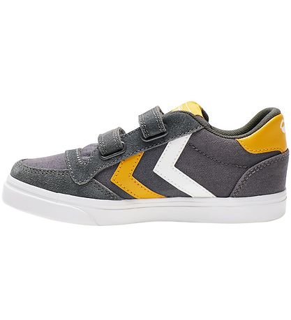 Hummel Sko - Stadil Low Jr - Asphalt m. Velcro