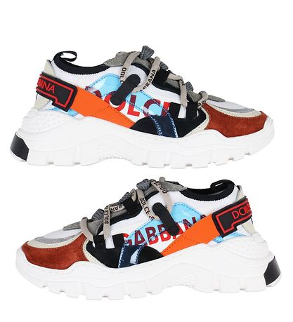 Dolce & Gabbana Sko - Low Lace - Hvid/Multifarvet Dolce & Gabbana Sko - Low Lace - Hvid/Multifarvet