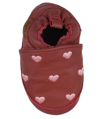 En Fant Skindfutter - Marsala m. Hjerter En Fant Skindfutter - Marsala m. Hjerter