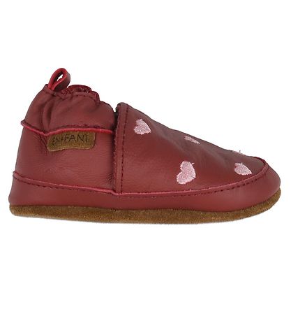 En Fant Skindfutter - Marsala m. Hjerter En Fant Skindfutter - Marsala m. Hjerter