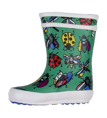 Aigle Gummistøvler - Baby Flac - Grøn m. Insekter Aigle Gummistøvler - Baby Flac - Grøn m. Insekter