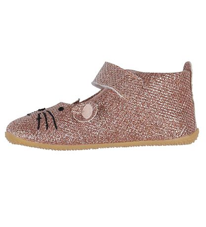 Living Kitzbühel Ballerina Hjemmesko - Rosa Glitter m. Kat