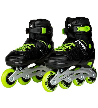 Stiga Rulleskøjter - Tornado - Sort/Grøn Stiga Rulleskøjter - Tornado - Sort/Grøn