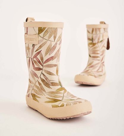 Bisgaard Gummistøvler - Fashion - Beige Leaves