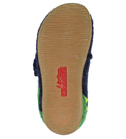 Living Kitzbühel Hjemmesko - Uld - Mørk Blå m. Drage Living Kitzbühel Hjemmesko - Uld - Mørk Blå m. Drage