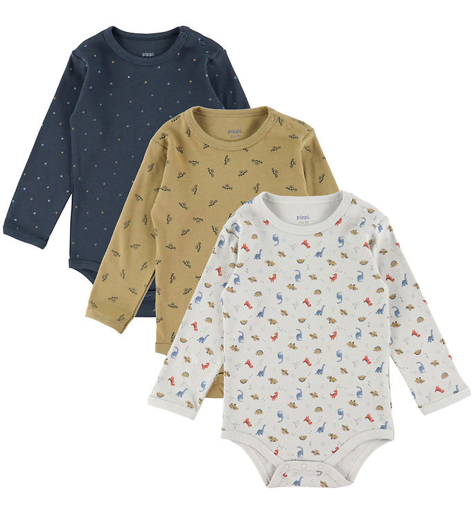 Pippi Body - 1 stk. - Assorteret - L/Æ - Dreng