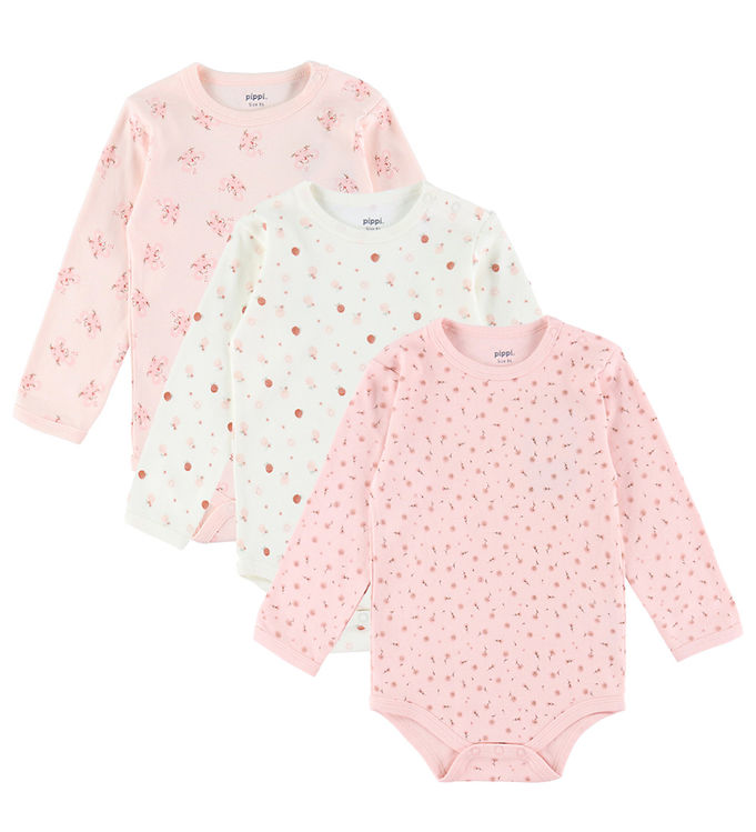 Pippi Body - 1 stk. - Assorteret - L/Æ - Mønstret