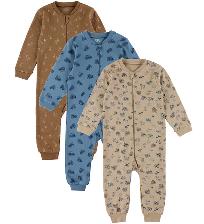 Pippi Heldragt u/f - 1 stk. - Assorteret - Farvet m. Mønster