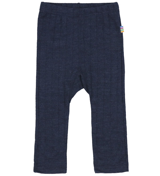 Joha Leggings - Uld/silke - Navy billede