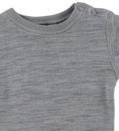 Joha Bodysuit - Wool/Cotton - S/S - Light Grey