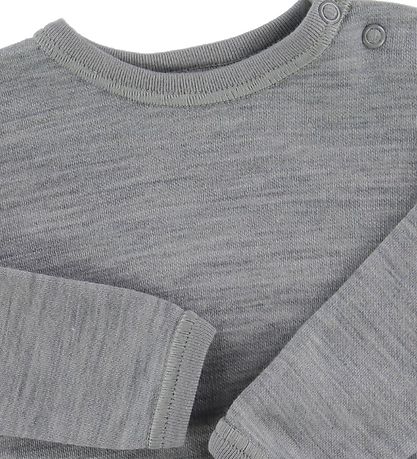 Joha Bodysuit - Wool/Cotton - L/S - Light Grey Joha Bodysuit - Wool/Cotton - L/S - Light Grey