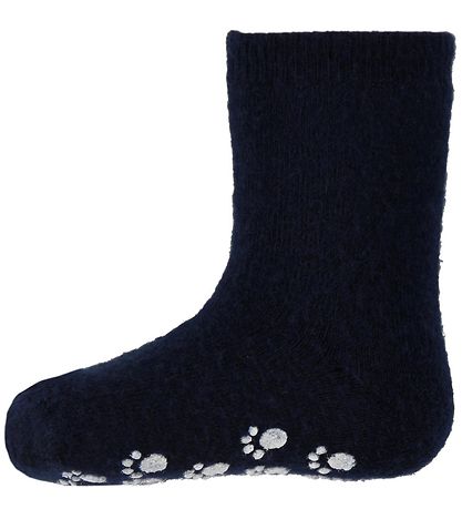 Joha Sokker - Ull - Navy m. Antiskli nederst Joha Sokker - Ull - Navy m. Antiskli nederst