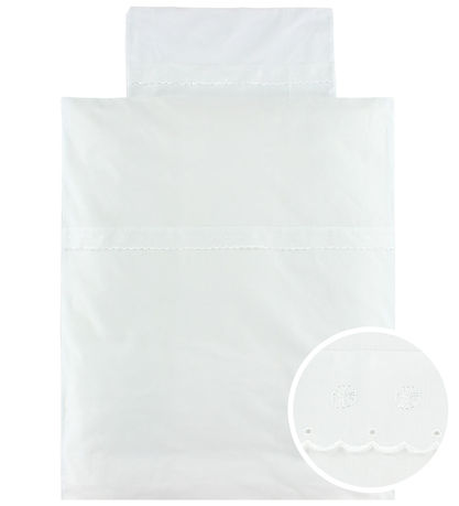 Nørgaard Madsens Sengetøj - Assorteret - Baby - Hvid m. Blonde