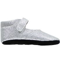 Fuzzies Ballerina Pantoffels - Amalie - Zilver m. Glitter Fuzzies Ballerina Pantoffels - Amalie - Zilver m. Glitter