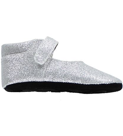 Fuzzies Ballerina Pantoffels - Amalie - Zilver m. Glitter Fuzzies Ballerina Pantoffels - Amalie - Zilver m. Glitter