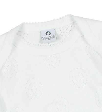 Body m/l Smallstuff - Blanc av. Pointelle Body m/l Smallstuff - Blanc av. Pointelle
