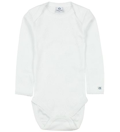 Body m/l Smallstuff - Blanc av. Pointelle Body m/l Smallstuff - Blanc av. Pointelle