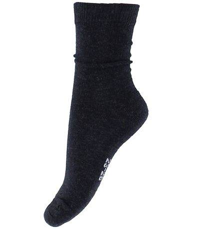 Chaussettes Fuzzies - Laine/Coton - Gris Charbon Chaussettes Fuzzies - Laine/Coton - Gris Charbon