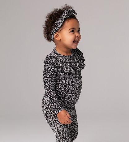 MarMar Body - L/Æ - Grå leopardprint m. Flæse