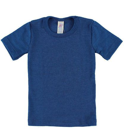 Engel T-shirt - Uld/Silke - Petroleum