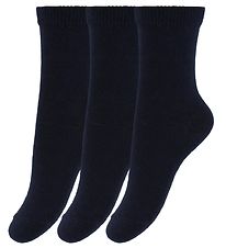 Melton Sokken - 3-pack - Navy Melton Sokken - 3-pack - Navy