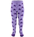 Fuzzies Tights - Lavender w. Purple Stars