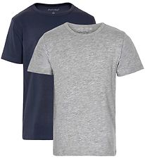 T-Shirt Minymo - 2 Pack - Marine/Gris T-Shirt Minymo - 2 Pack - Marine/Gris