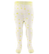 Melton Tights - White/Yellow/Dots Melton Tights - White/Yellow/Dots