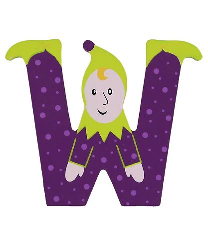 Petit Jour Paris Elf Letter - W - Dark Purple Petit Jour Paris Elf Letter - W - Dark Purple