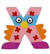 Petit Jour Paris Crazy Bird Letter - X - Pink Petit Jour Paris Crazy Bird Letter - X - Pink