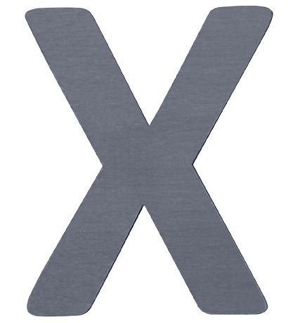 Sebra Wooden Letter - X - Grey