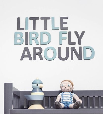 Sebra Wooden Letter - Z - Grey