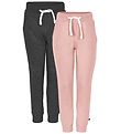 Pantalon de Jogging Minymo - 2 Pack - Rose/Gris Pantalon de Jogging Minymo - 2 Pack - Rose/Gris