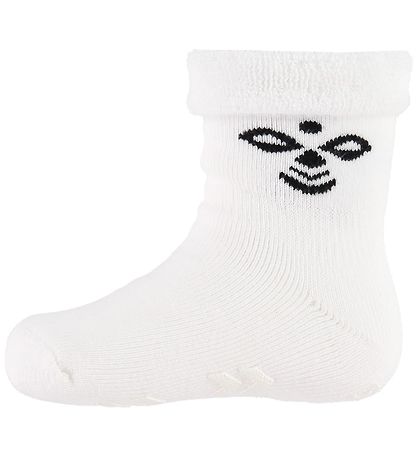 Hummel Gåstrømper - HMLSnubbie - Hvid m. Dupper Hummel Gåstrømper - HMLSnubbie - Hvid m. Dupper