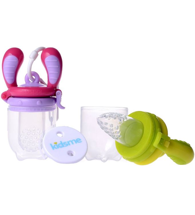KidsMe Food Feeder - 2-pak - Pink/Lime