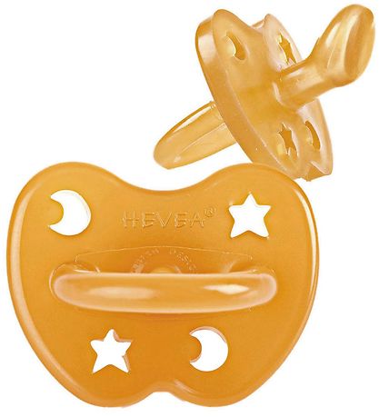 Hevea Anatomical Pacifier - Star/Måne