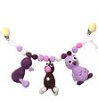 NatureZoo Pram Chain - Owl/Cow/Duck - Purple/Lavender NatureZoo Pram Chain - Owl/Cow/Duck - Purple/Lavender