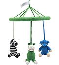 NatureZoo Baby Mobile - Green w. Donkey/Elephant/Zebra