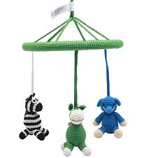 NatureZoo Baby Mobile - Green w. Donkey/Elephant/Zebra NatureZoo Baby Mobile - Green w. Donkey/Elephant/Zebra
