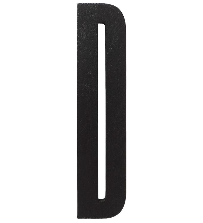 Design Letters Træbogstav - D - Sort