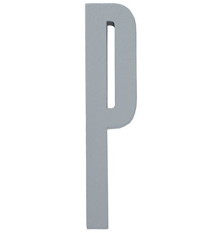 Design Letters Wooden Letter - P - Grey Design Letters Wooden Letter - P - Grey