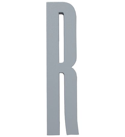 Design Letters 원목 문자 장식 - R - 회색 Design Letters 원목 문자 장식 - R - 회색