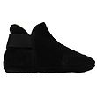 Fuzzies Leren Slippers - Lei - Zwart Suede